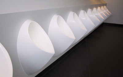 Stunning sustainable design options for commercial bathrooms